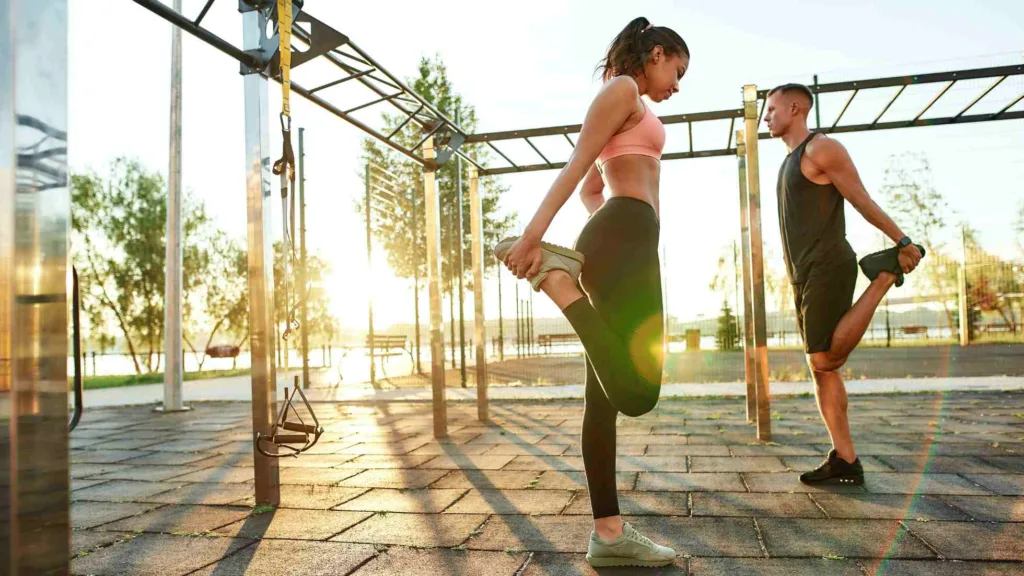 standing quad stretch